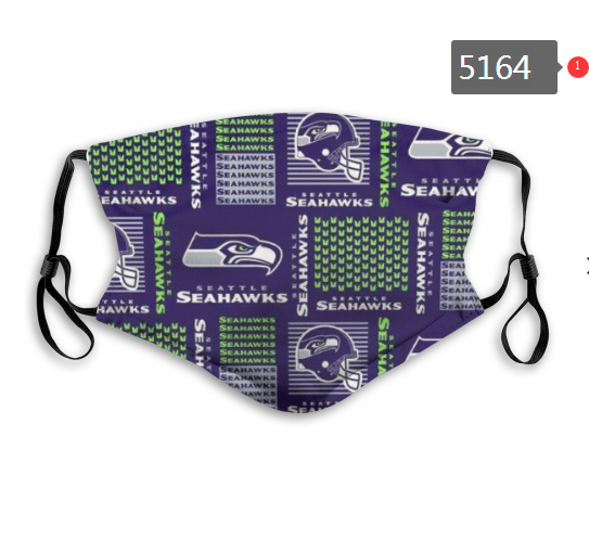 2020 NFL Seattle Seahawks #2 Dust mask with filter->nfl dust mask->Sports Accessory